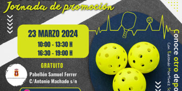 El pabellón Samuel Ferrer acoge el sábado 23 de marzo una jornada de promoción de pickleball, deporte que mezcla bádminton, tenis y pádel