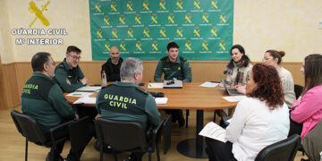 La Guardia Civil organiza una reunión con personal de la Delegación Provincial de la Consejería de Bienestar de Cuenca