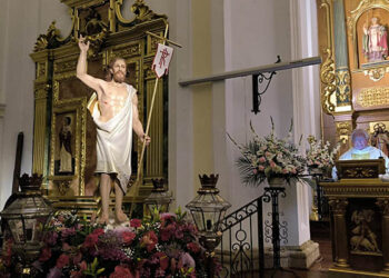 La Iglesia de Cabanillas estrena una nueva talla de Cristo Resucitado