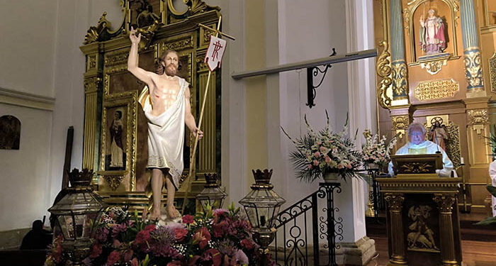 La Iglesia de Cabanillas estrena una nueva talla de Cristo Resucitado 1 La Iglesia de Cabanillas estrena una nueva talla de Cristo Resucitado