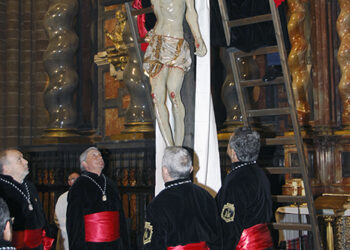 La lluvia impidió la salida de las procesiones del Viernes Santo en Sigüenza