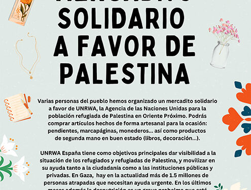 Setiles acoge un mercadito solidario a favor de Palestina en Semana Santa 1 Setiles acoge un mercadito solidario a favor de Palestina en Semana Santa