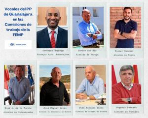 Siete representantes del PP de Guadalajara forman parte de diferentes comisiones de trabajo de la FEMP