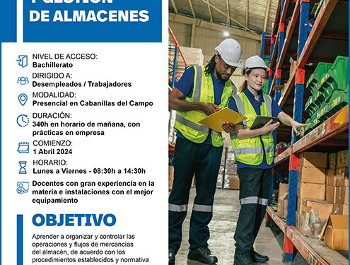 Últimas plazas para el curso gratuito de organización y gestión de almacenes de CEOE-Cepyme Guadalajara