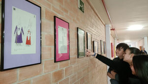 Un total de 18 dibujos nazarenos de Zóbel se muestran en el instituto homónimo en una exposición organizada entre la Junta de Cofradías y el propio centro