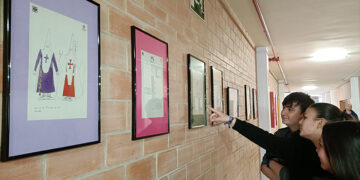 Un total de 18 dibujos nazarenos de Zóbel se muestran en el instituto homónimo en una exposición organizada entre la Junta de Cofradías y el propio centro