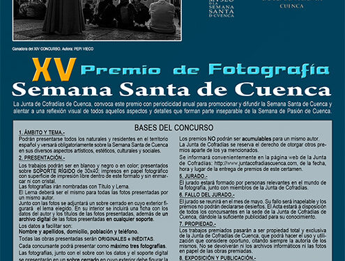 La Junta de Cofradías convoca la XV edición de su Premio de Fotografía “Semana Santa de Cuenca”