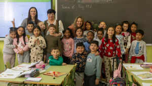 Los alumnos del colegio Rufino Blanco conocen más de cerca a Ana Guarinos con el Día Internacional de la Mujer