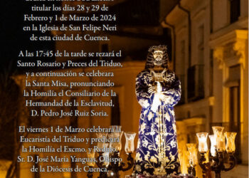 Con la Eucaristía, celebrada por el obispo d. José María Yanguas, finaliza el Triduo en la festividad de Nuestro P. Jesús Nazareno (Vulgo de Medinaceli)