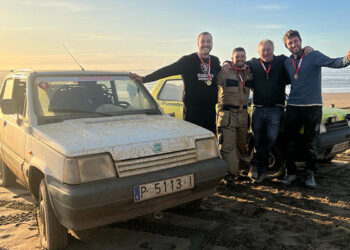 Seis cabanilleros participaron en la “Panda Raid”, el rally de los Seat Panda