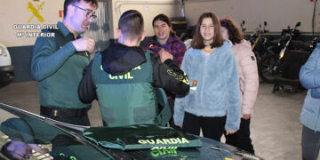 Alumnos del C.E.E. Infanta Elena visitan la Comandancia de la Guardia Civil de Cuenca