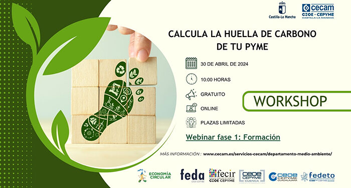 CEOE-Cepyme Cuenca invita a sus empresas a participar en un workshop para calcular su huella de carbono 1 CEOE-Cepyme Cuenca invita a sus empresas a participar en un workshop para calcular su huella de carbono