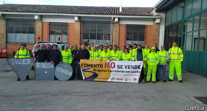 Continúan las protestas contra el deterioro del taller de Fomento en Cuenca