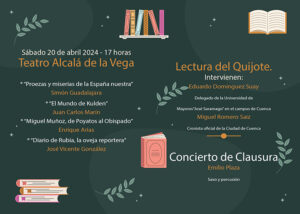 El teatro de Alcalá de la Vega acoge la celebración del 419 aniversario de la publicación del Quijote de Cervantes