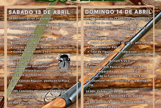 Escopete acogerá los días 13 y 14 de abril la III edición de la Feria de la Caza y el Medio Rural 1 Escopete acogerá los días 13 y 14 de abril la III edición de la Feria de la Caza y el Medio Rural