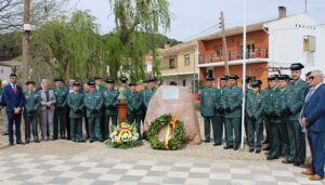 Homanaje a la Guardia Civil en Valverde de Júcar