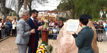 Homenaje a la Guardia Civil en Valverde de Júcar