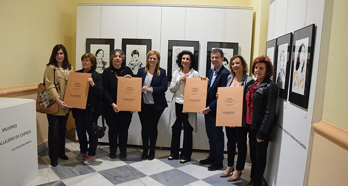 La Diputación de Cuenca acoge hasta finales de mayo la exposición ‘Mujeres del callejero’ de los alumnos de la Escuela de Arte Cruz Novillo