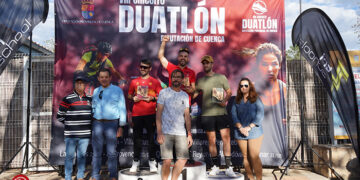 Rafael Bonilla y Patricia Alfaro se alzan con el II Duatlón Cross de Jábaga