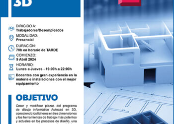 Últimas plazas para los cursos gratuitos de Inglés A2 y Autocad 3d de CEOE-Cepyme Guadalajara