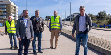 La reparación del viaducto de Aguas Vivas ya está en marcha, tras un año cerrado