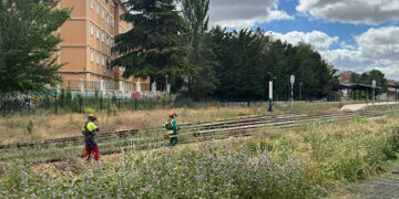 ADIF inicia los trabajos de limpieza y desbroce de los terrenos de su propiedad en Cuenca