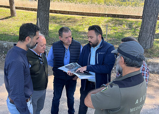 Comienzan las obras de recuperación de la antigua barrera tobácea de la Laguna de Uña