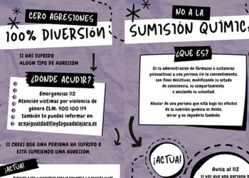 El Ayuntamiento de Guadalajara lanza por primera vez una campaña sobre cómo prevenir la sumisión química en la Feria Chica 3 El Ayuntamiento de Guadalajara lanza por primera vez una campaña sobre cómo prevenir la sumisión química en la Feria Chica