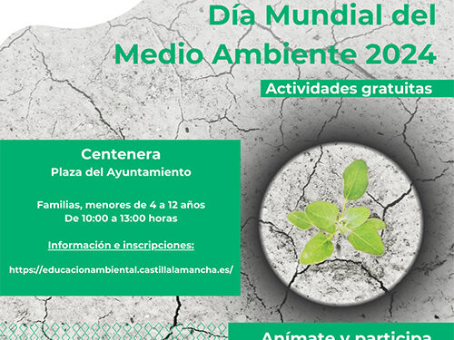 El Día Mundial del Medio Ambiente se celebrará en Centenera con una jornada de actividades de educación ambiental para familias con menores 1 El Día Mundial del Medio Ambiente se celebrará en Centenera con una jornada de actividades de educación ambiental para familias con menores