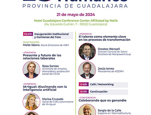El Foro de Recursos Humanos de Guadalajara se hace mayor de edad el próximo 21 de mayo