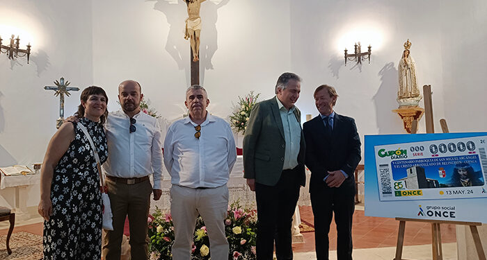 El V Centenario de la Parroquia de San Miguel Arcángel y el Cristo Arrodillado de Belinchón, en el cupón de la ONCE