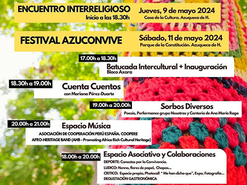 El parque de La Constitución de Azuqueca acoge este sábado las XV Jornadas de la Convivencia 1 El parque de La Constitución de Azuqueca acoge este sábado las XV Jornadas de la Convivencia