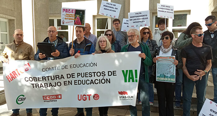 El personal laboral de la Educación Pública se moviliza en toda Castilla-La Mancha