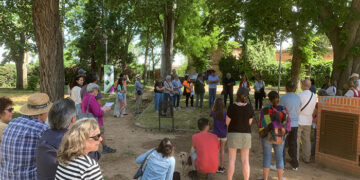 Exitosa visita de Aike y DALMA al parque cuatro estaciones