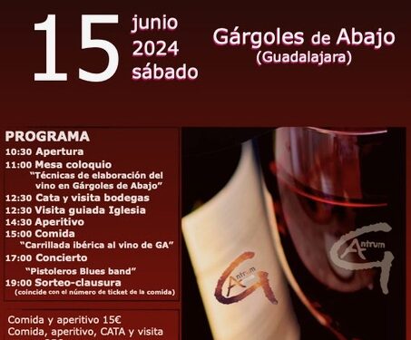 Gárgoles de Abajo celebrará su II Jornada Enológica el próximo 15 de junio