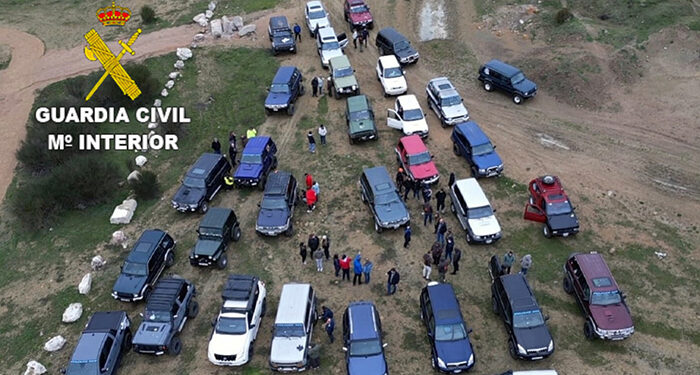 La Guardia Civil denuncia la organización de rutas todoterreno en el Parque Natural Serranía de Cuenca