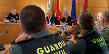 La subdelegada del Gobierno de España copreside la Junta Local de Seguridad de Las Pedroñeras con motivo del inicio de la campaña de recolección del ajo