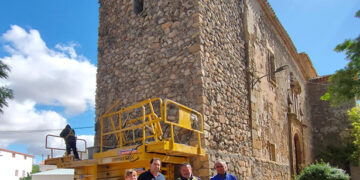 Obras de rehabilitación de la torre de la Iglesia de Valdemoro del Rey