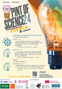 Pint of Science regresa Cuenca los días 13, 14 y 15 de mayo con charlas sobre IA, cultura popular y arte