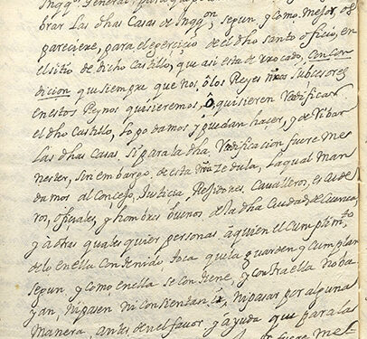 Real cédula de Felipe II - II