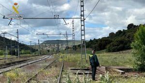 Seis investigados por la sustracción de raíles de vías del tren en la estación de Baides