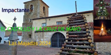 Impactante. El Castillo y la Cruz de Mayo en Las Majadas