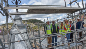 A punto de finalizar la primera fase de las obras de la torre de la Iglesia de El Salvador