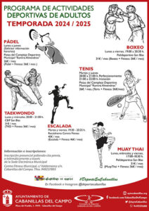 Abierto el plazo de inscripción para las Escuelas Deportivas Municipales de Cabanillas en la temporada 2024-2025