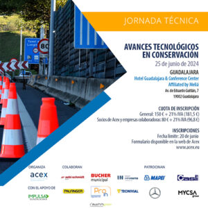Acex celebra en Guadalajara de la mano de Impulsa Guadalajara su jornada técnica “Avances tecnológicos en conservación”