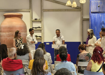 Brihuega presenta su programa de actos para la Floración de la Lavanda en la Gran Vía de Madrid Brihuega presenta su programa de actos para la Floración de la Lavanda en la Gran Vía de Madrid