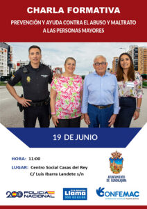 Charla formativa en Guadalajara sobre prevención y ayuda contra el abuso y el maltrato a las personas mayores