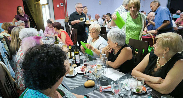 Concurrida “cena fin de curso” de los jubilados y pensionistas de Cabanillas