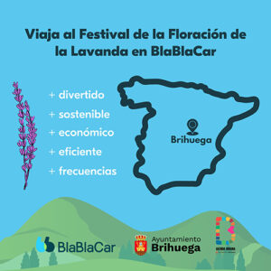 El Ayuntamiento de Brihuega se alía con BlaBlaCar para promover la movilidad sostenible de cara a la Floración de la Lavanda