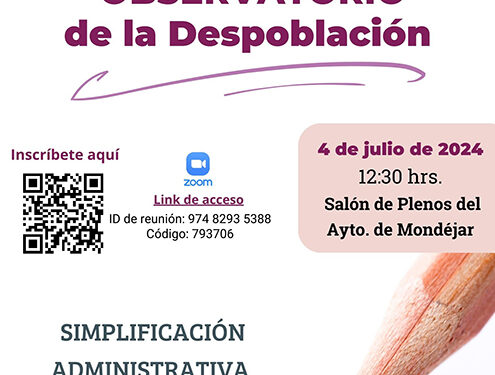 El Observatorio de la Despoblación de Guadalajara tratará en Budia y Mondéjar sobre tecnologías aplicadas al envejecimiento y la simplificación de trámites administrativos en el medio rural